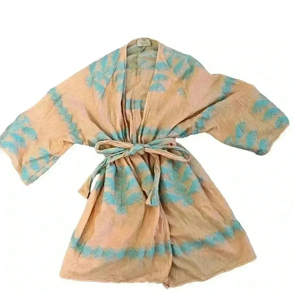 August Resortwear Belted Cover Up Size Small/Medium - Picture 4 of 5